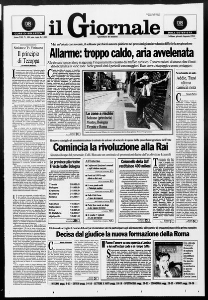 Il giornale : quotidiano del mattino